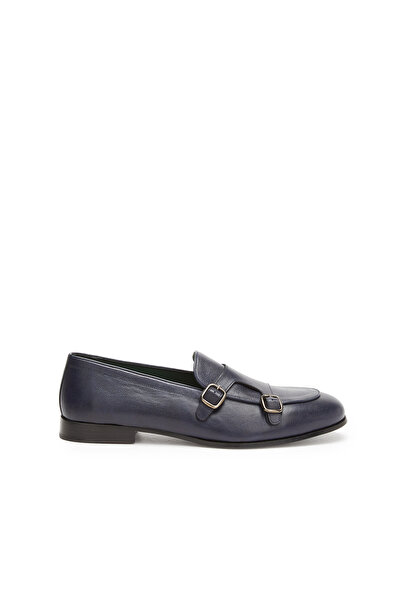 George Hogg Lacivert Erkek Günlük Rahat Deri Loafer