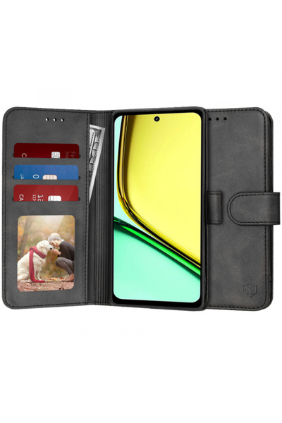 realme Husa pentru C67 4G, Techsuit, Diary Book, Neagra