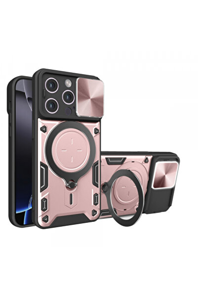 Apple Husa pentru iPhone 16 Pro Max, Techsuit, CamGuard Pro, Roz Aurie