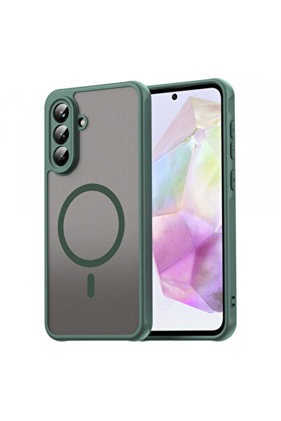 Samsung Husa MagSafe pentru Galaxy A36 A366, Techsuit, HaloFrost II, Verde