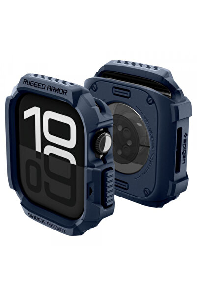 Spigen Husă Rugged Armor V2 pentru Apple Watch Series 10 / 11 42mm, Bleumarin