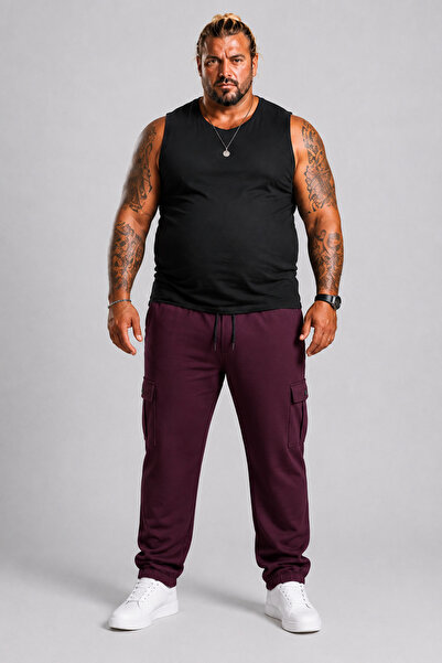 MocGrande Plus Size Men's Straight Commando Sweatpants 22520 MURDUM
