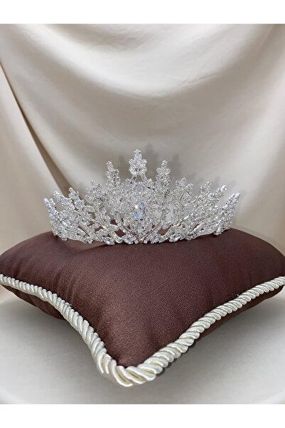 sitrini Melody Bridal Crown Zircon Stone Crown Hair Accessory
