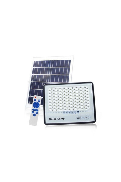 Jortan Ηλιακός Προβολέας Led Αδιάβροχος 200W 5000LM με Πάνελ και Τηλεχειριστή...