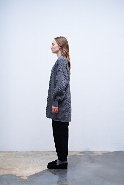 QANU Gray Candy Knitwear Cardigan