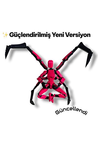 OEMPLUS Eklemli Hareketli Pozlanabilir Aksiyon Figürü T13 Örümcek Fuşya Pembe