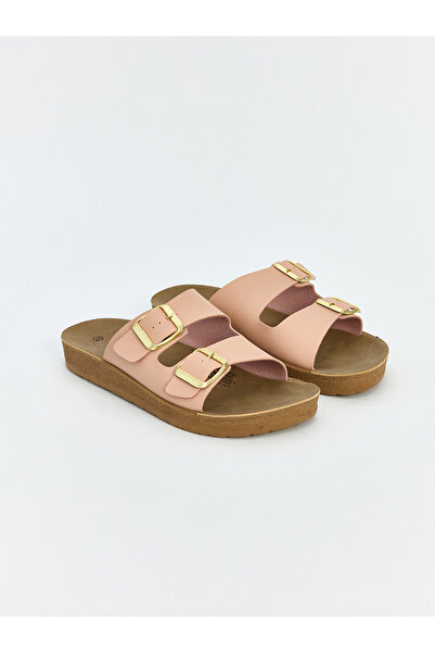 LC Waikiki Nevavm Double-Banded Thick-Soled Women's Slippers with a Difference