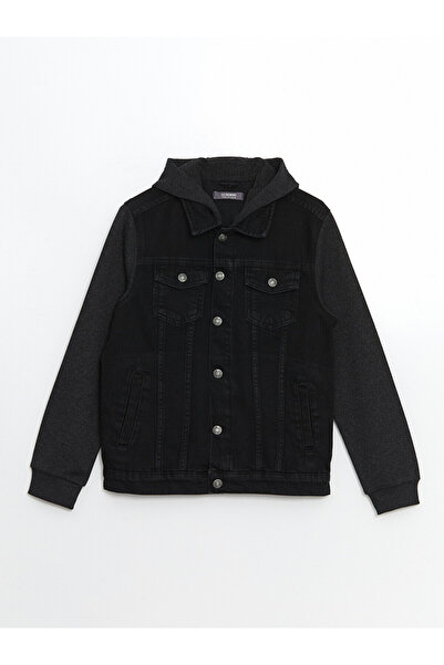 LC Waikiki Nevavm Hooded Boy's Jean Jacket with a Difference