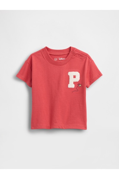 GAP Bebek Kırmızı Winnie The Pooh Grafik Baskılı T-Shirt