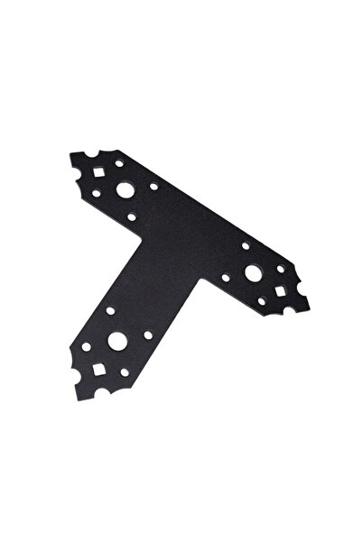 Evotools Teu decorativ din lemn negru pentru îmbinare 170x140x40x2.5 mm