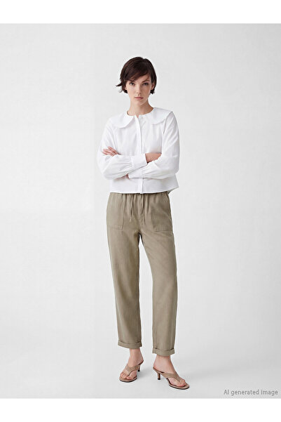 LC Waikiki Nevavm Carrot Fit Women's Jean Pants with Elastic Waist with Diffe...