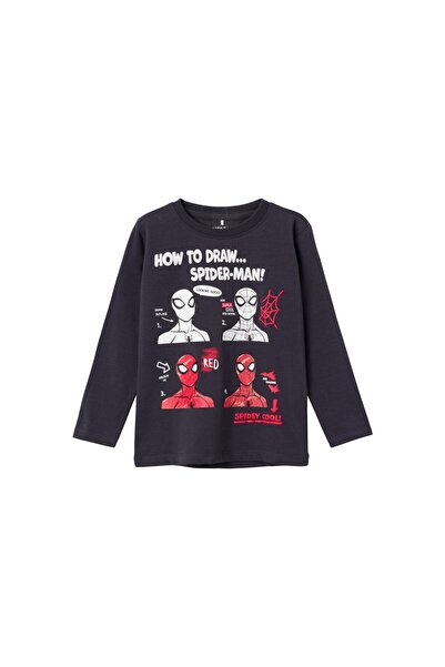 name ıt Name It Spiderman Antrasit Erkek Çocuk Sweatshirt 13221198