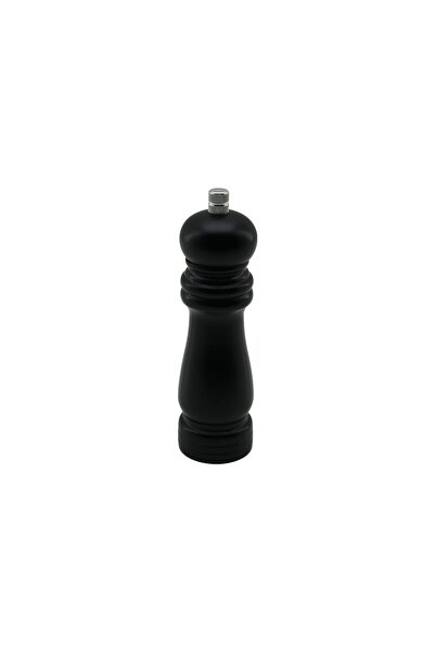 Marsilyan Black Wooden Small= Diameter: 4.5cm - Length: 15.5cm Salt - Spice G...