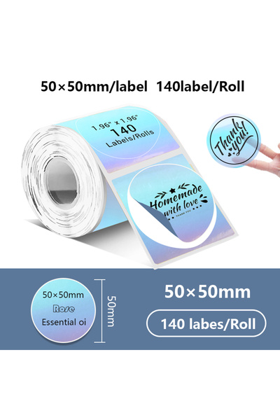 Choice9 50x50 pattern Phomemo Gradient Adhesive Label 50x50mm Suitable for M1...