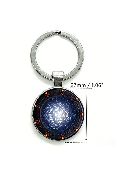 Choice4 No. 3 1PC Stargate Atlantis Fans Keychain Sci-Fi Design Metal with Co...
