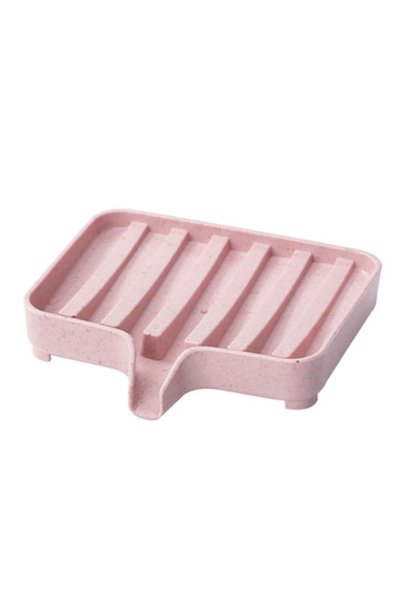 choice2 Pink Useful Silicone Soap Dish Bathroom Self Draining Soap Bar Holder...