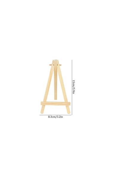 Choice 5pcs 8x15cm 10pcs Wood Mini Easel Frame Desktop Triangle Display Stand...