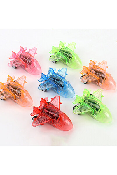 Choice 10pcs random A 10Pcs Mini Transparent Power Car Airplane Children's Bi...