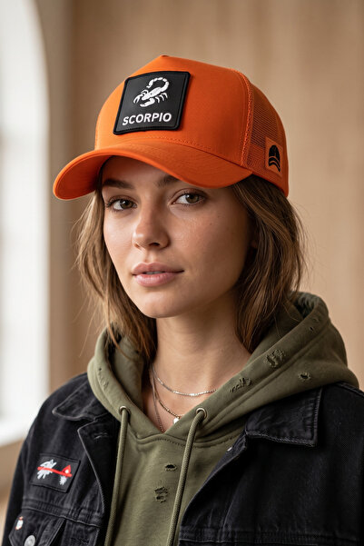 all hats قبعة شبكية مزينة برقعة برج العقرب |   قبعة رياضية مناسبة للاستخدام ا...