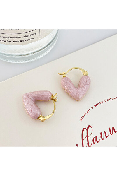 Choice HE13146-3 Colorful Heart Ear Buckle 2024 New Korean Fashion Women's Ea...