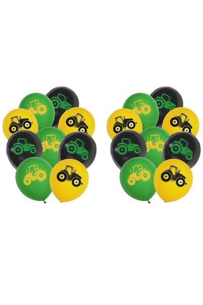Choice other Balloon 18pcs Green Farm Tractor Theme Party Decoration Excavato...