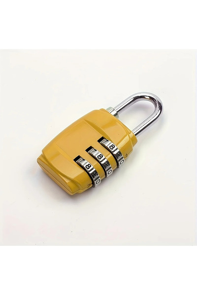 Choice4 Yellow Colorful 3 Digit Combination Padlock Resettable Code Luggage L...