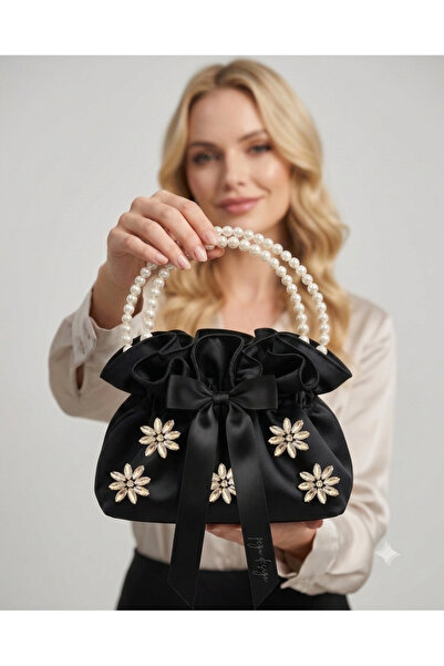 pegu baby collection ΜΑΥΡΗ ΒΑΜΒΑΚΙΝΗ ΣΑΤΕΝ ΤΣΑΝΤΑ, ΔΙΠΛΗΣ ΣΕΙΡΑΣ ΜΕ ΔΙΑΚΟΣΜΗΣ...