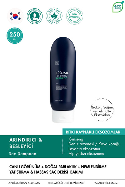 Exome Arındırıcı Şampuan | Bitki Kaynaklı Eksozomlu | Saç Derisi Dengeleyici ...