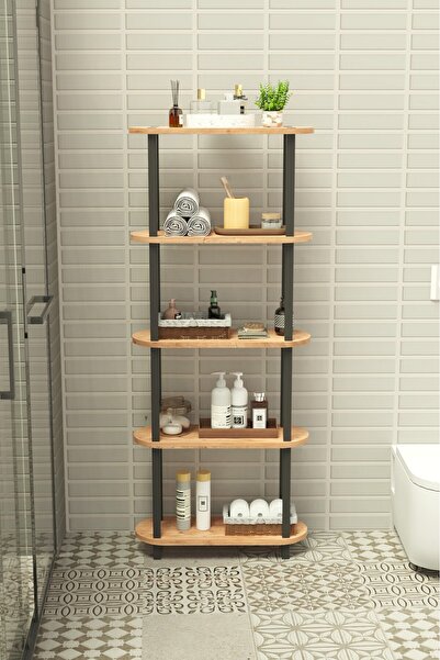 Remaks Soft 5 Katlı Banyo Düzenleyici | Çok Raflı Banyo Organizeri | Çok Amaç...