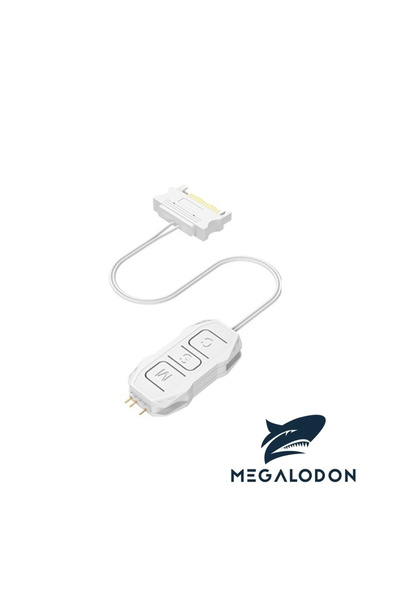 MEGALODON ARGB Kontrolcü 5v 3 Pin - SATA Kablo ARGB Dönüştürücü RGB Denetleyi...
