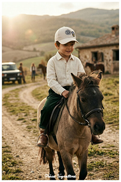 PIECE SIGNATURE 100% Cotton, Hat for Boys (Ages 5-8) (Size 50-53 cm)