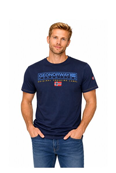 Geographical Norway Tricou JASIC bleumarin (SZ2087H-GN) pentru bărbați