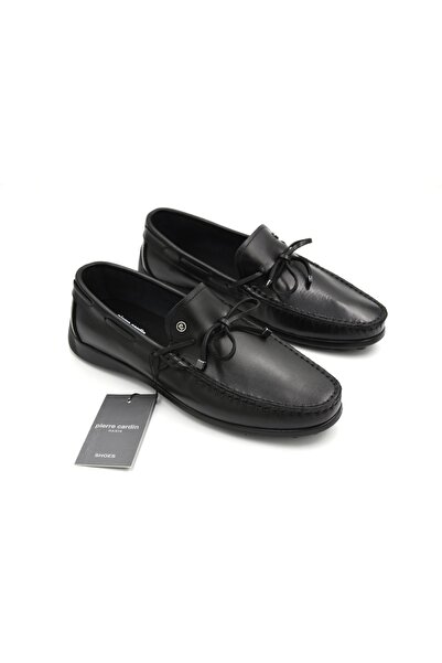 Pierre Cardin 14904 حذاء بدون كعب للرجال أسود اللون الأسود