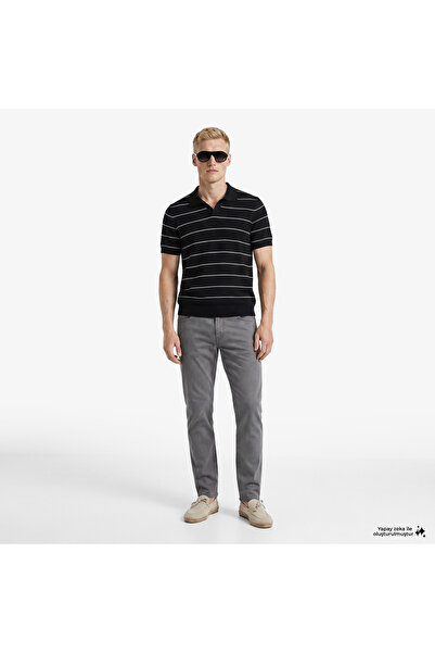 Nautica Erkek Gri Slim Fit Pantolon
