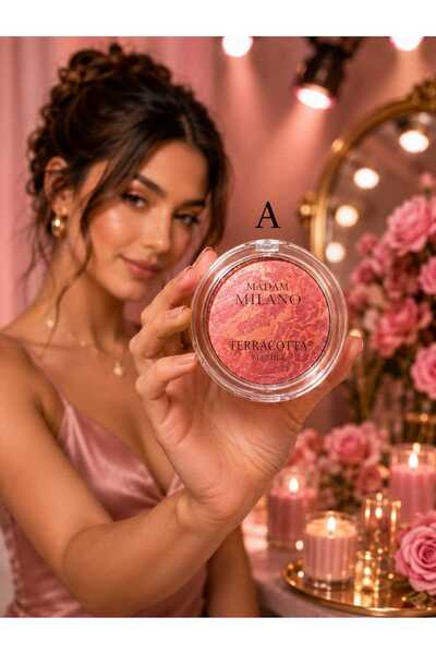 ORİON GLOBAL Madam Milano Terracotta Allık Coral Pink (A) – Profesyonel Makya...