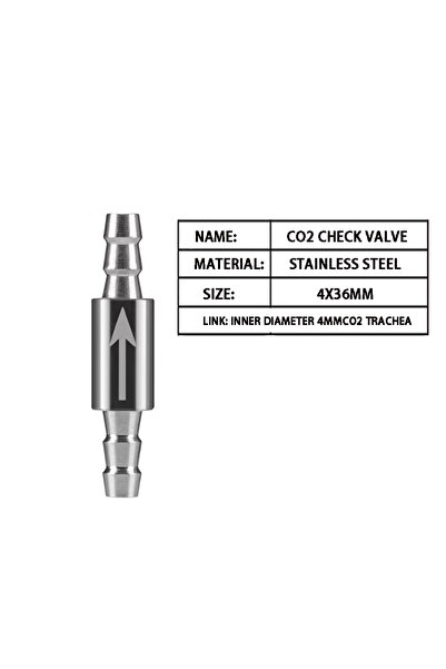 Choice Check valve Aquarium CO2 Check Valve Stainless Steel Anti Drop Tower T...