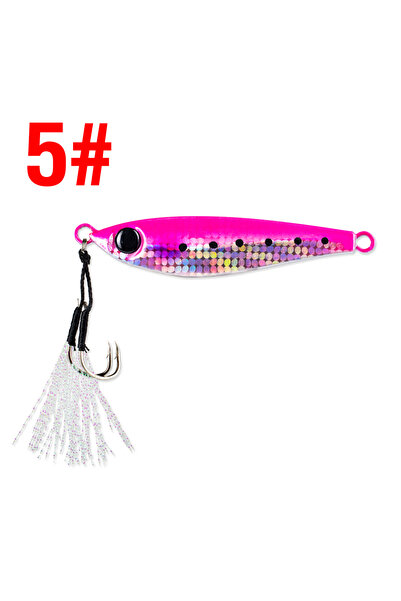Choice 20g 5 1Pc Sinking Jig 10g/20g/30g/40g/60g/80g Metal Casting Lure Lumin...
