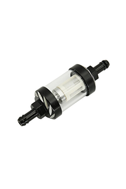 choice2 Black 8mm CNC Aluminum Alloy Glass Gas Fuel Oil Filter Moto for Dirt ...