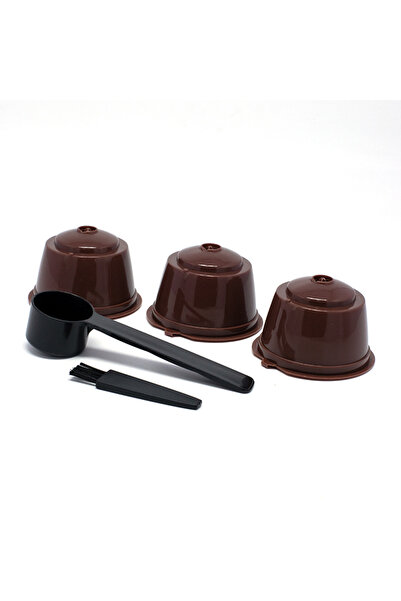 Choice11 brown 3Pcs Fit For Dolce Gusto Coffee Filter Cup Reusable Coffee Cap...
