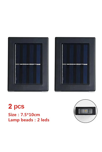 Choice15 Warm Light 2leds 1pcs lamp Solar LED Outdoor Light Solar Lighting Se...