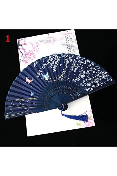 Choice11 1 1Pc Vintage Silk Folding Fan Retro Chinese Japanese Bamboo Folding...