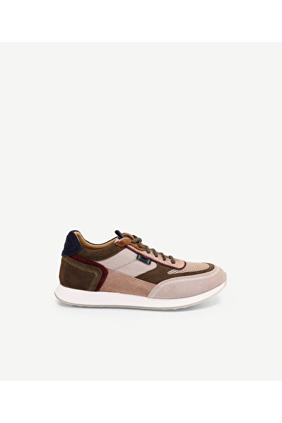 Yargıcı Leather Sneaker with Mesh Detail