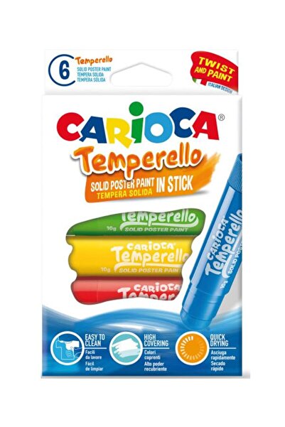 carioca Temperello Stick 6'lı Poster Boyama Kalemi / 42739