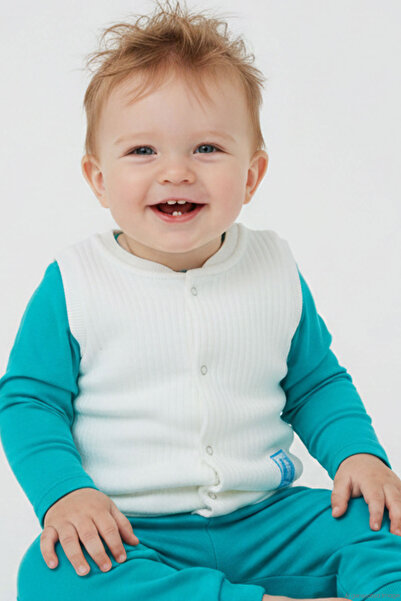 Breeze Baby Boy with Vest Snap Fasteners and Cute Baby Emblem, 4 Months-4 Yea...