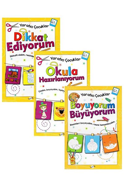 Kukla Yayınları Creative Kids I'M Preparing for School - I'M Growing - I'M Ca...
