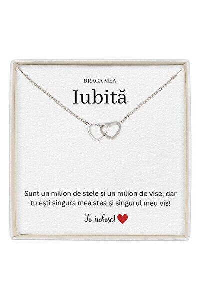 The Jewel Heart Bijuterii Soulmate Spark pentru iubită de Ziua Ei, colier cu ...