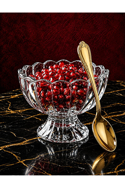 çukurova home Ice Cream Bowl with Stand - Snack Bowl - Serving Bowl (180 ml) ...