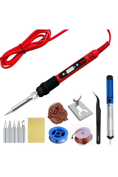 Choice9 مجموعة مكواة لحام 936R SET5 بقوة 80 واط، قابس أمريكي 110 فولت، أدوات ...