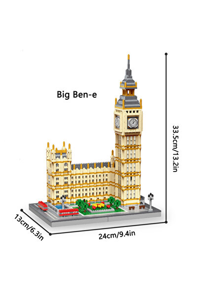 Choice15 in bag Big Ben blocks Big Ben Micro Mini Building Blocks Crafted Rep...