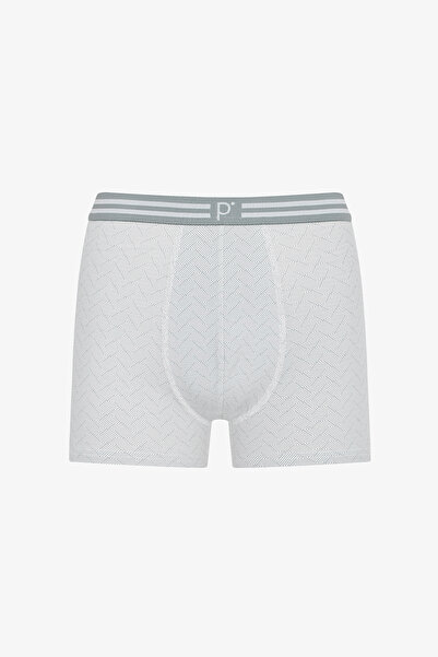 Penti Men's Misty Geometric Patterned 3-Piece Boxer